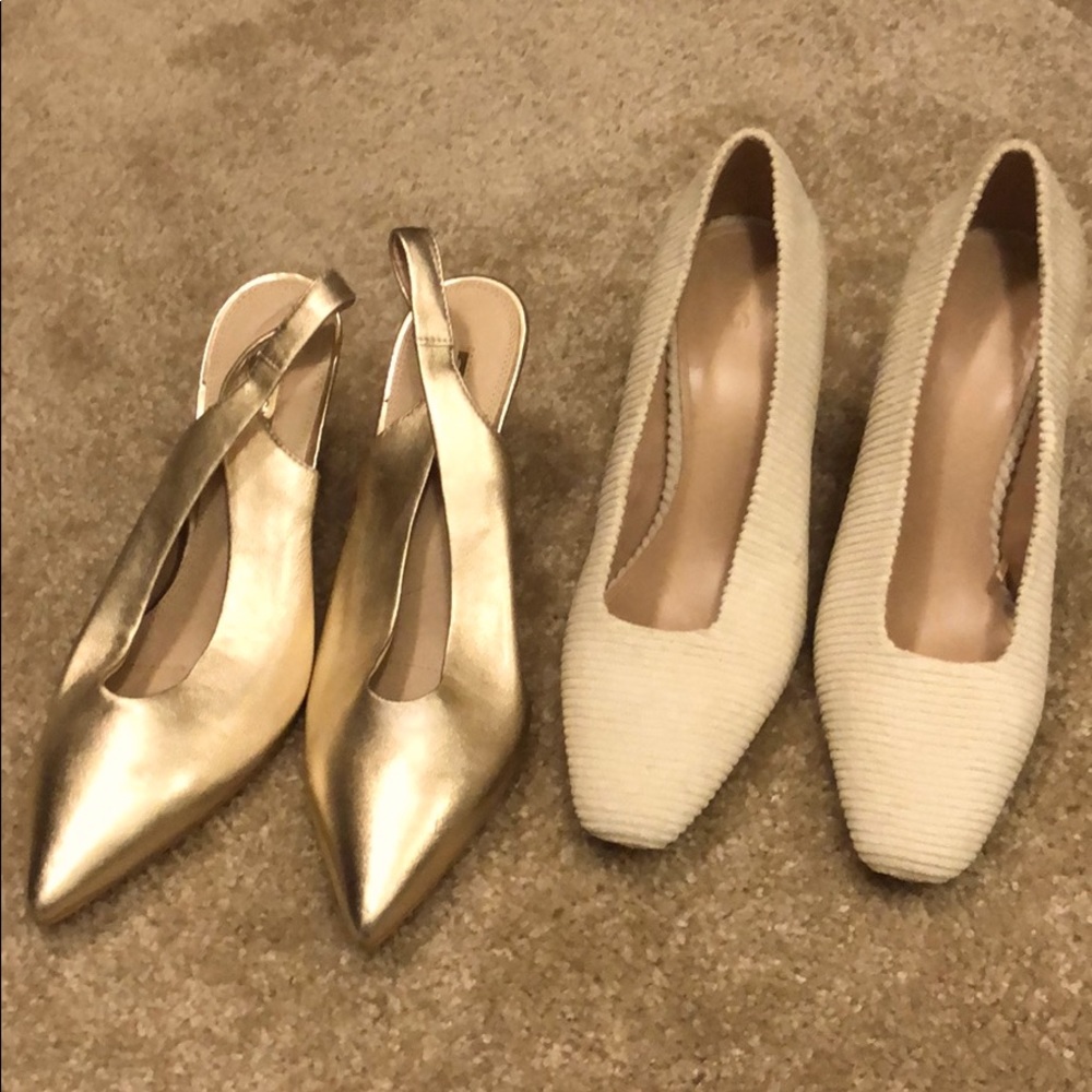 2 pairs of barely used shoes